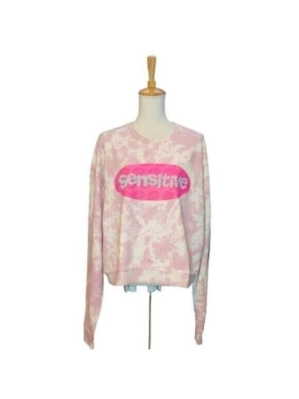 BSR By -BSR By Samii Ryan Sensitive Tie Dye Sweatshirt In Pink Size XL